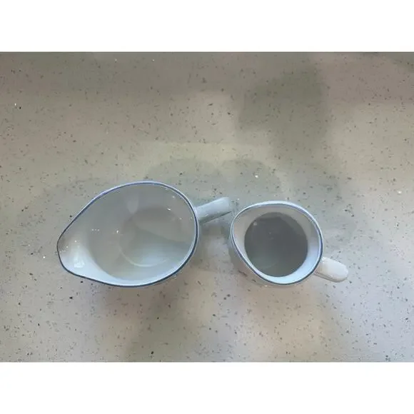 Vintage Hearthside Floral Expressions Stoneware Gravy Boat and Creamer - Picture 3 of 5